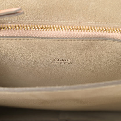 Chloe Grained Calfskin Smooth Lambskin Medium Faye Shoulder Bag Milky Coffee 6 of 15