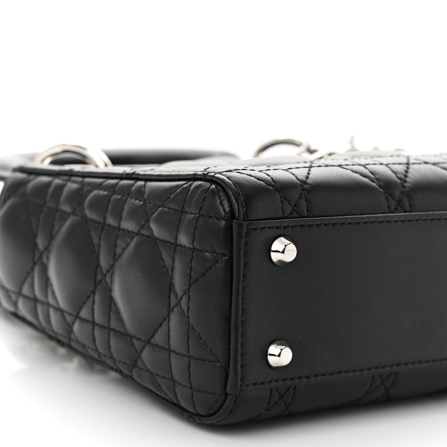 Lambskin Cannage Mini Lady Dior Black