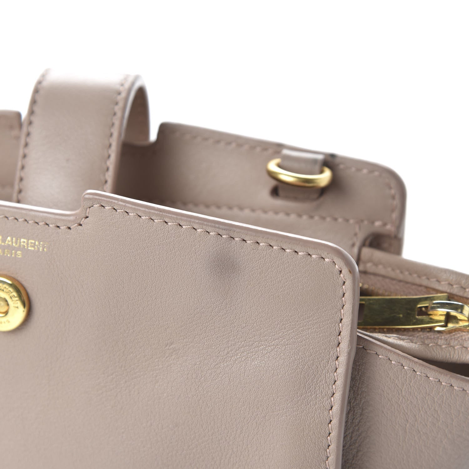 Saint Laurent Calfskin Monogram Toy Cabas Pale Blush 10 of 10