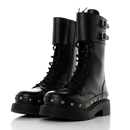 Christian Dior Calfskin Diorquake 25mm Combat Boots 36.5 Black 3 of 8