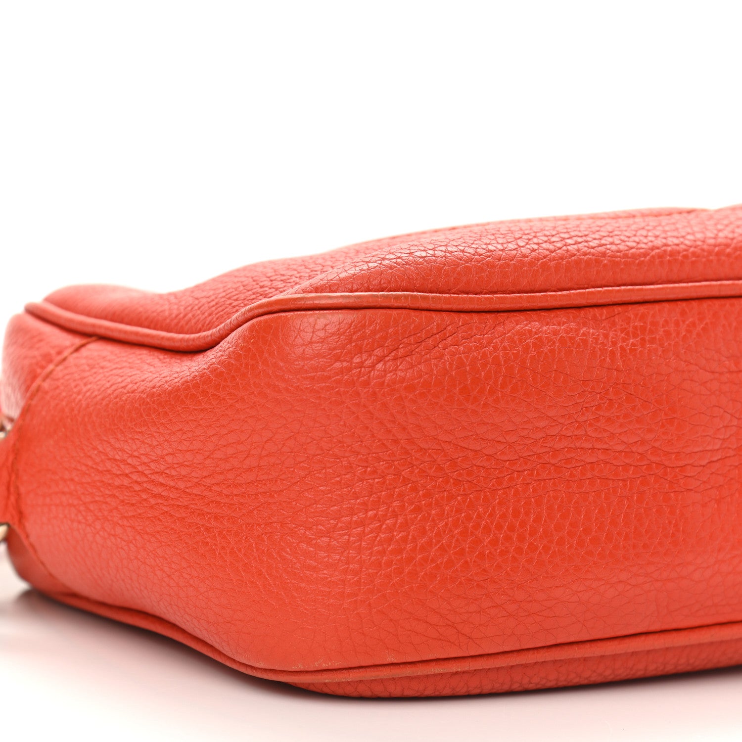 Gucci Pebbled Calfskin Small Soho Disco Bag Sun Orange 17 of 18