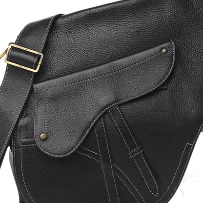 Christian Dior Calfskin Baudrier Saddle Bag Black 11 of 11