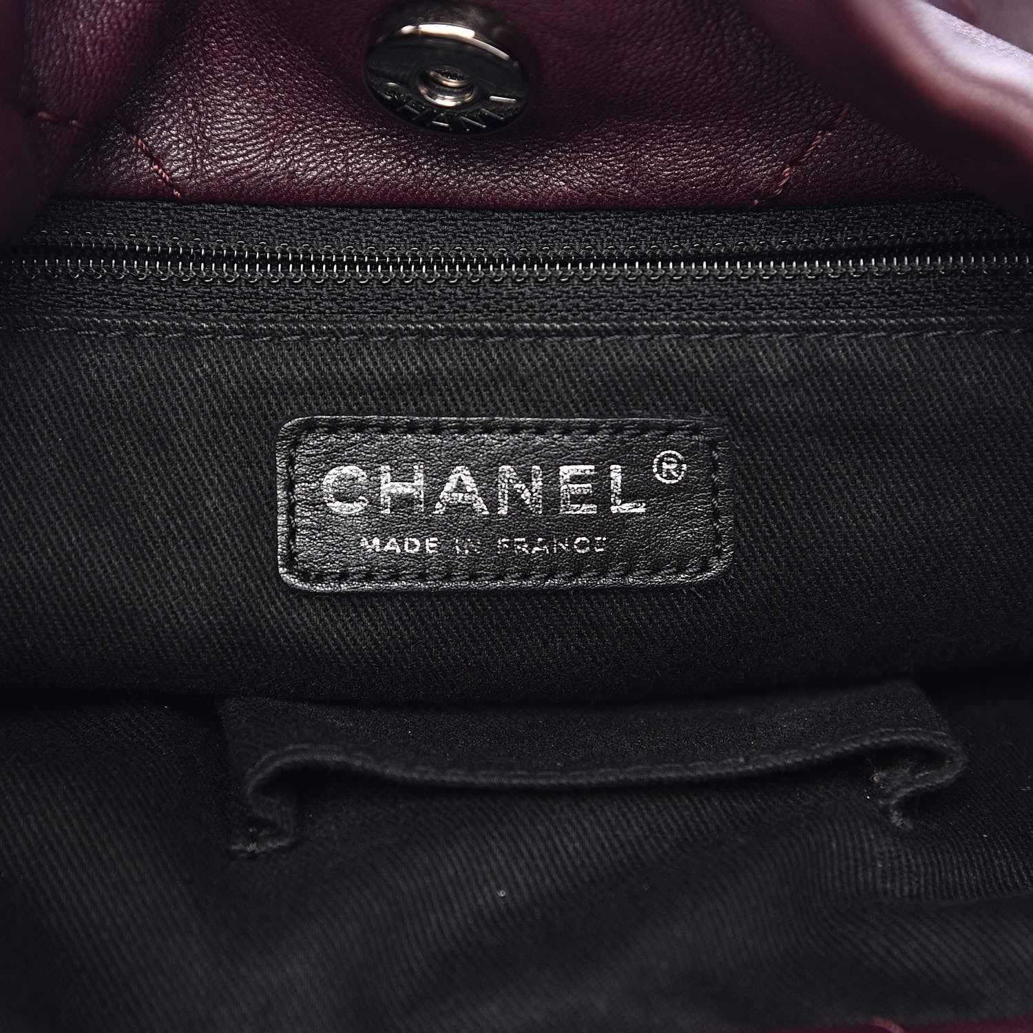 Chanel Lambskin Soft Touch Shoulder Bag Prune 6 of 10