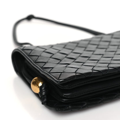 Bottega Veneta Nappa Intrecciato Trio Pouch On Strap Black 9 of 10