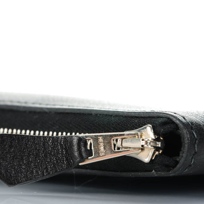 Hermes Evergrain Azap GM Combined Wallet Black 5 of 9