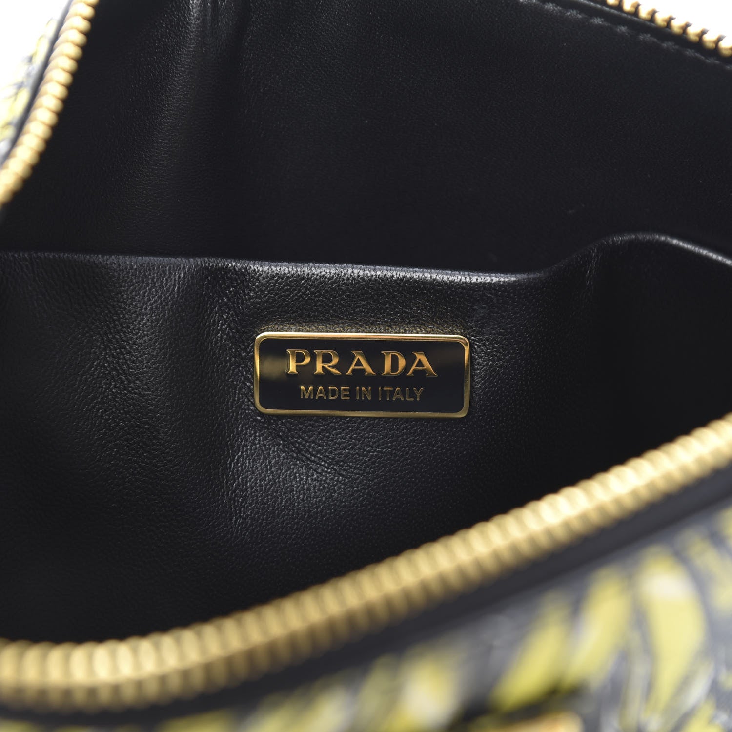 Prada Saffiano Banane Clutch Giallo 6 of 7
