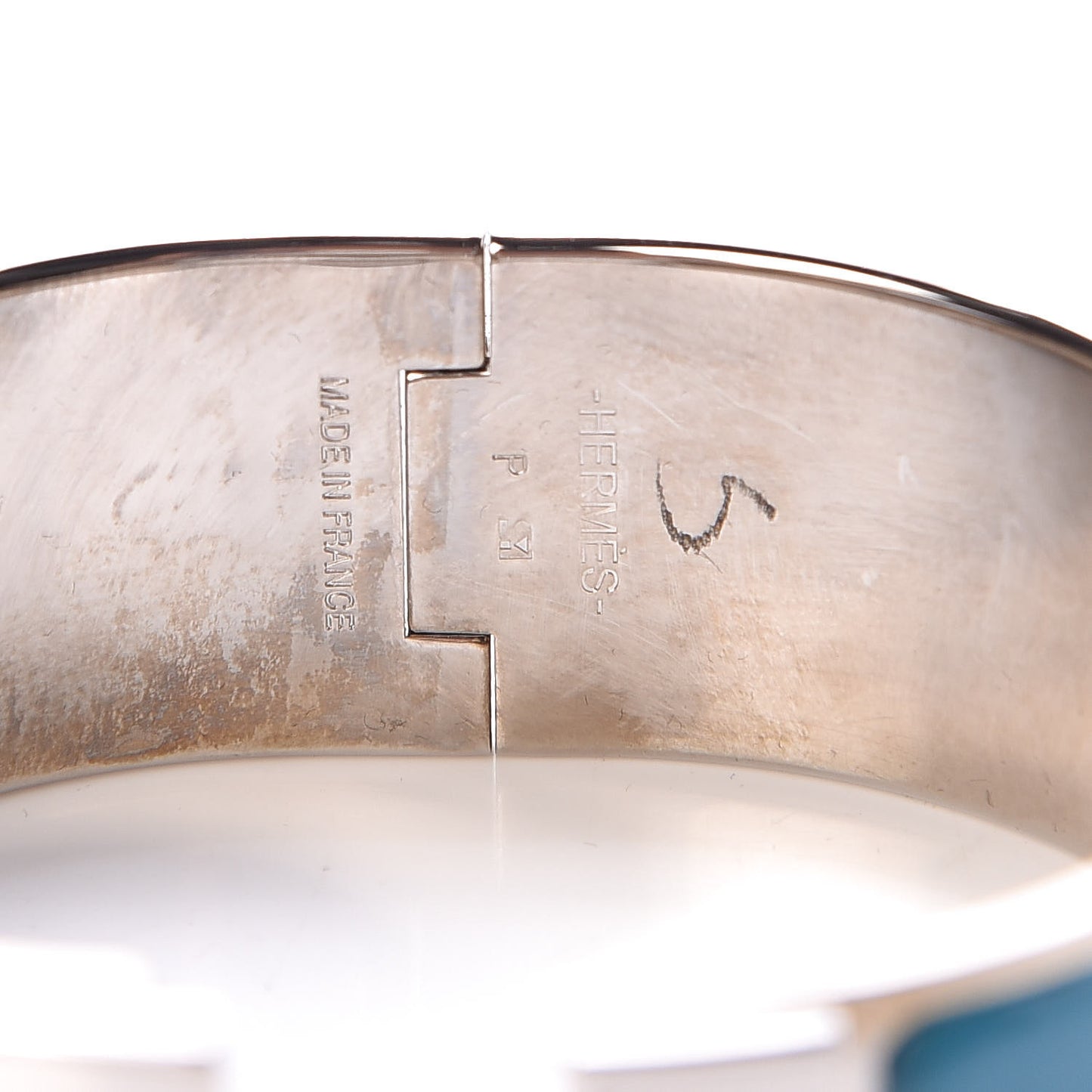 Enamel Wide Clic Clac H Bracelet PM Bleu Izmir