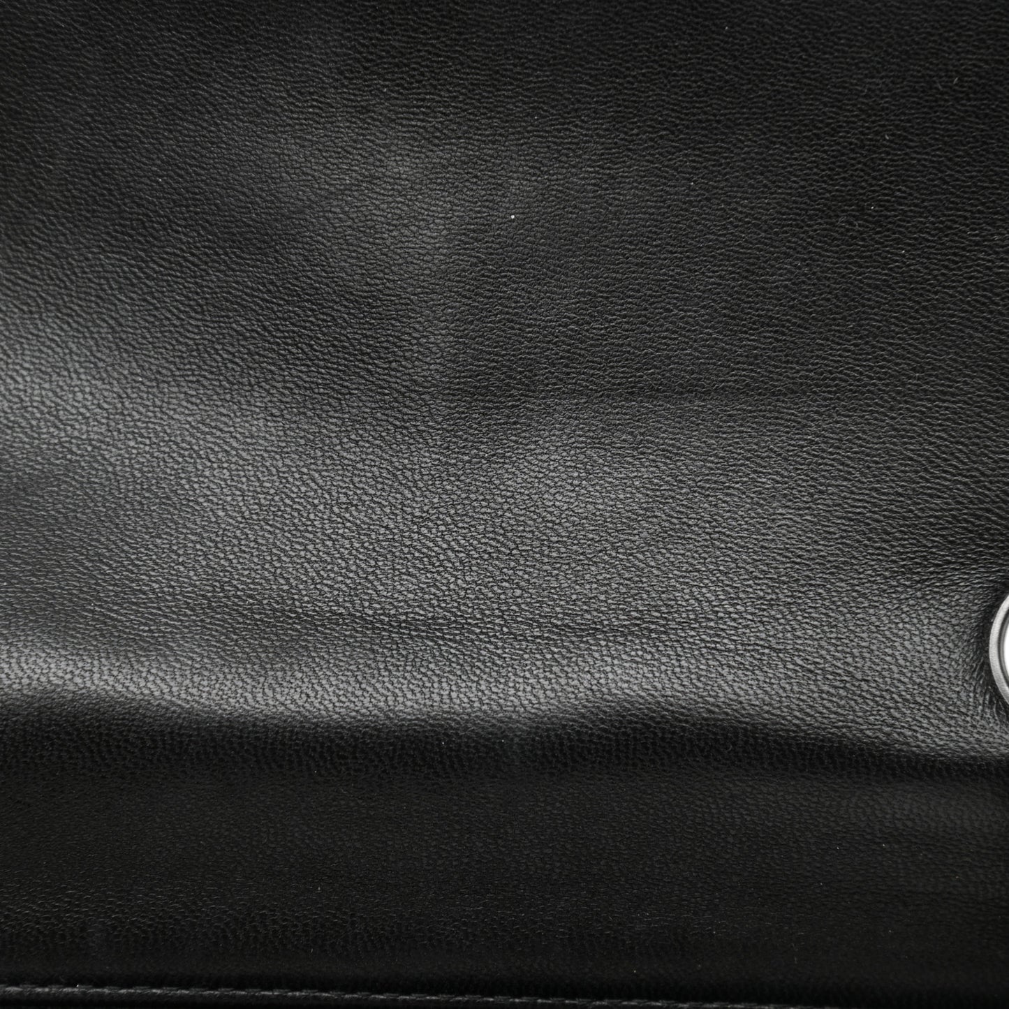 Lambskin Quilted Mini Rectangular Flap Black