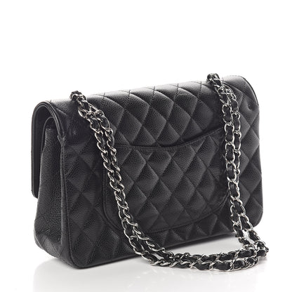Chanel Caviar Quilted Medium Double Flap Black 2 of 8
