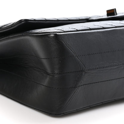 Chanel Aged Calfskin Chevron Quilted 2.55 Reissue 226 So Black 9 of 10