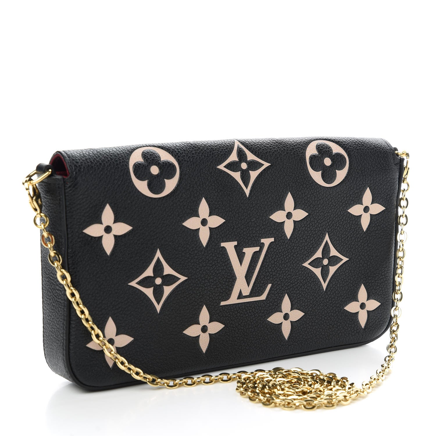 Louis Vuitton Empreinte Monogram Giant Felicie Pochette Black Beige 3 of 10