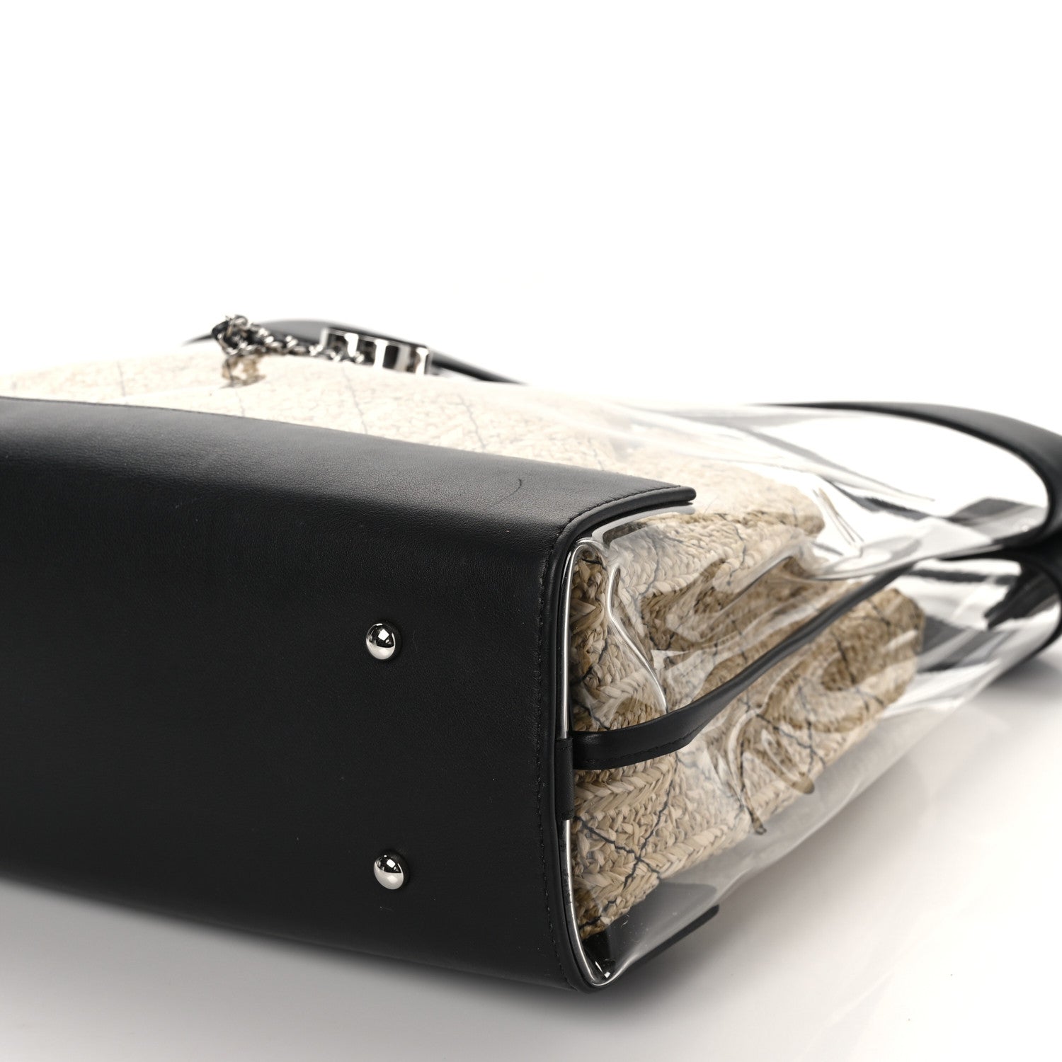 Chanel Calfskin PVC Quilted Chanel 31 Bag Black 9 of 9