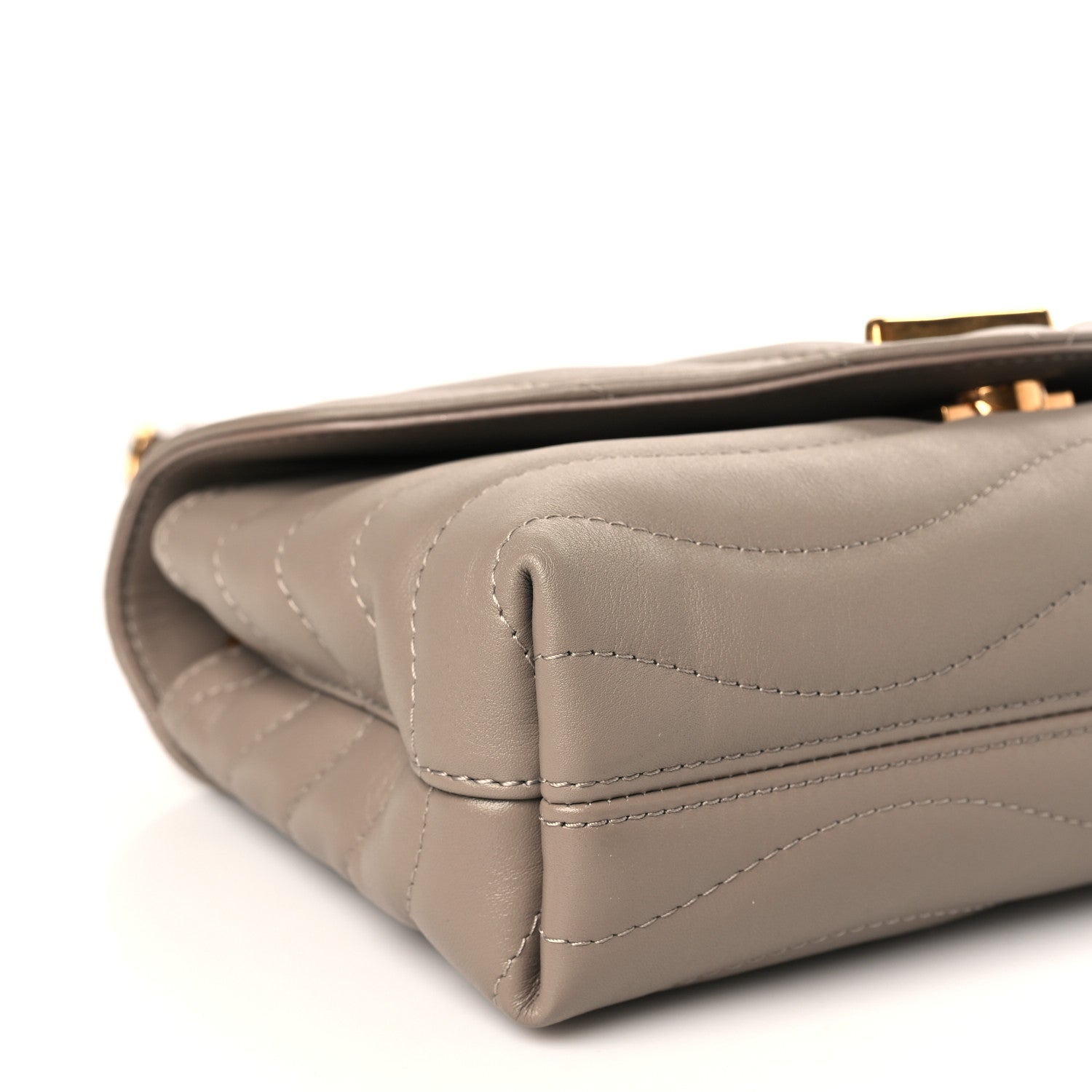 Louis Vuitton Calfskin LV New Wave Chain Bag Taupe 7 of 8