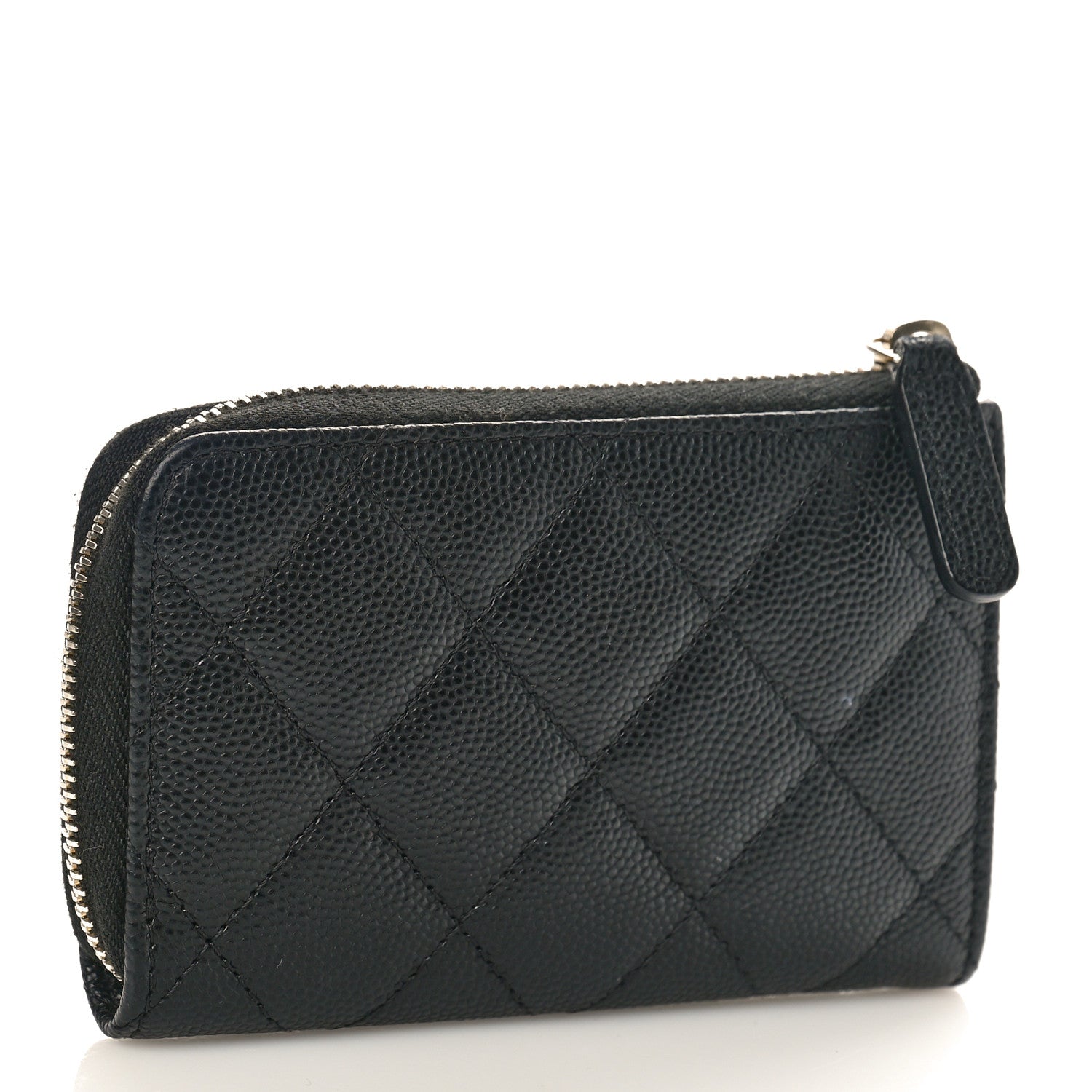 Chanel Caviar Quilted Zipped Key Holder Case Black 3 of 10