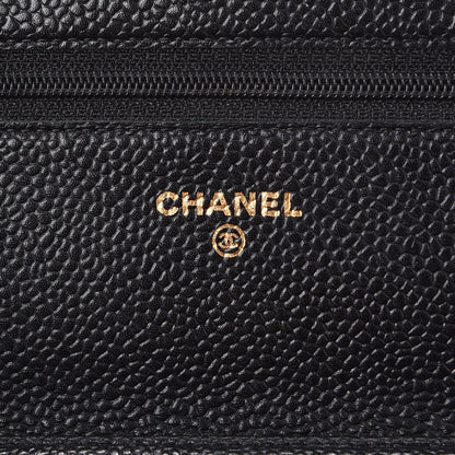 Chanel Caviar Quilted Wallet On Chain WOC Black 6 of 12
