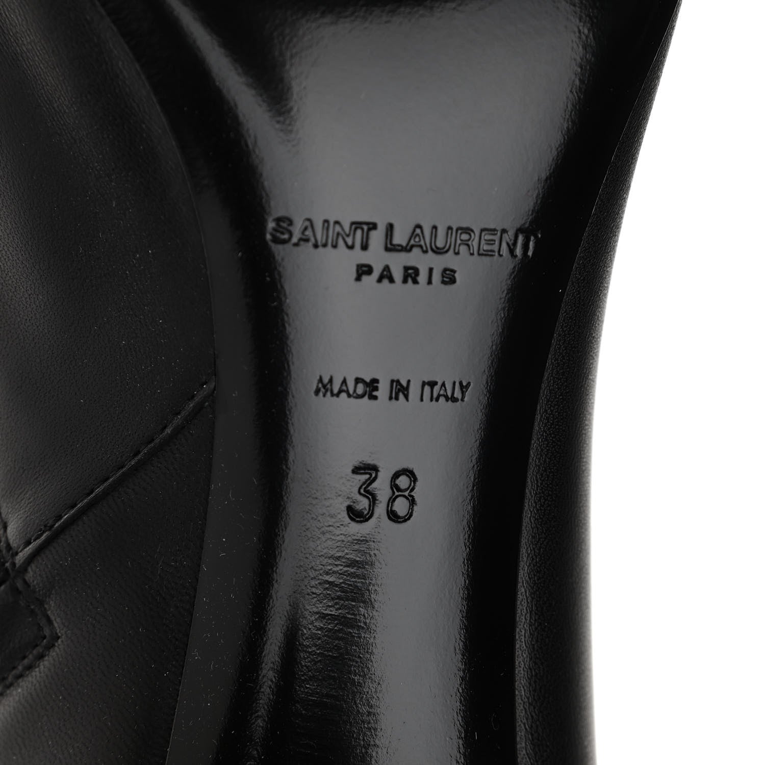 Saint Laurent Nappa Vendome Loulou Ankle Zip Boot 38 Black 6 of 8
