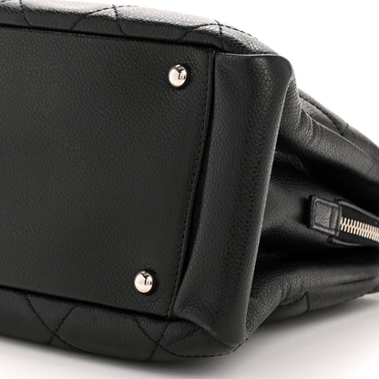 Chanel Caviar Quilted CC Timeless Soft Tote Black 10 of 12