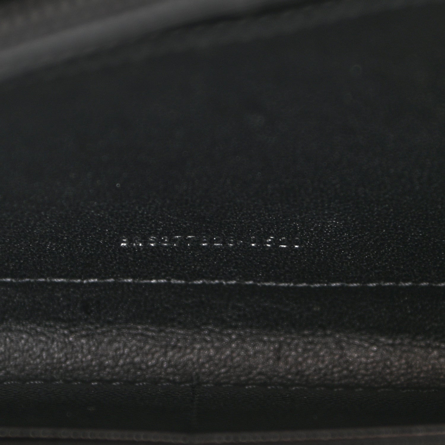Saint Laurent Grain De Poudre Matelasse Chevron Monogram Chain Wallet Black 6 of 9