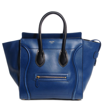 Celine Smooth Calfskin Mini Luggage Ocean Blue 1 of 8