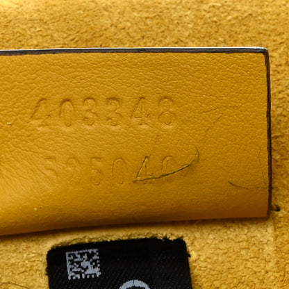 Gucci GG Supreme Monogram Crystal Bow Embroidered Medium Dionysus Shoulder Bag Yellow 7 of 10