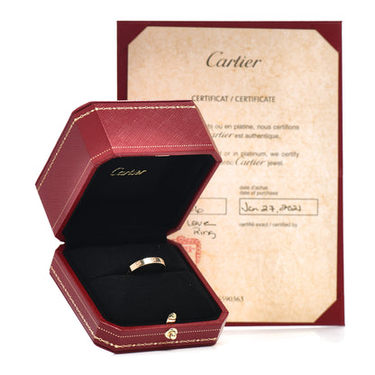 Cartier 18K Yellow Gold 3.5mm LOVE Wedding Band Ring 58 8.25 5 of 5