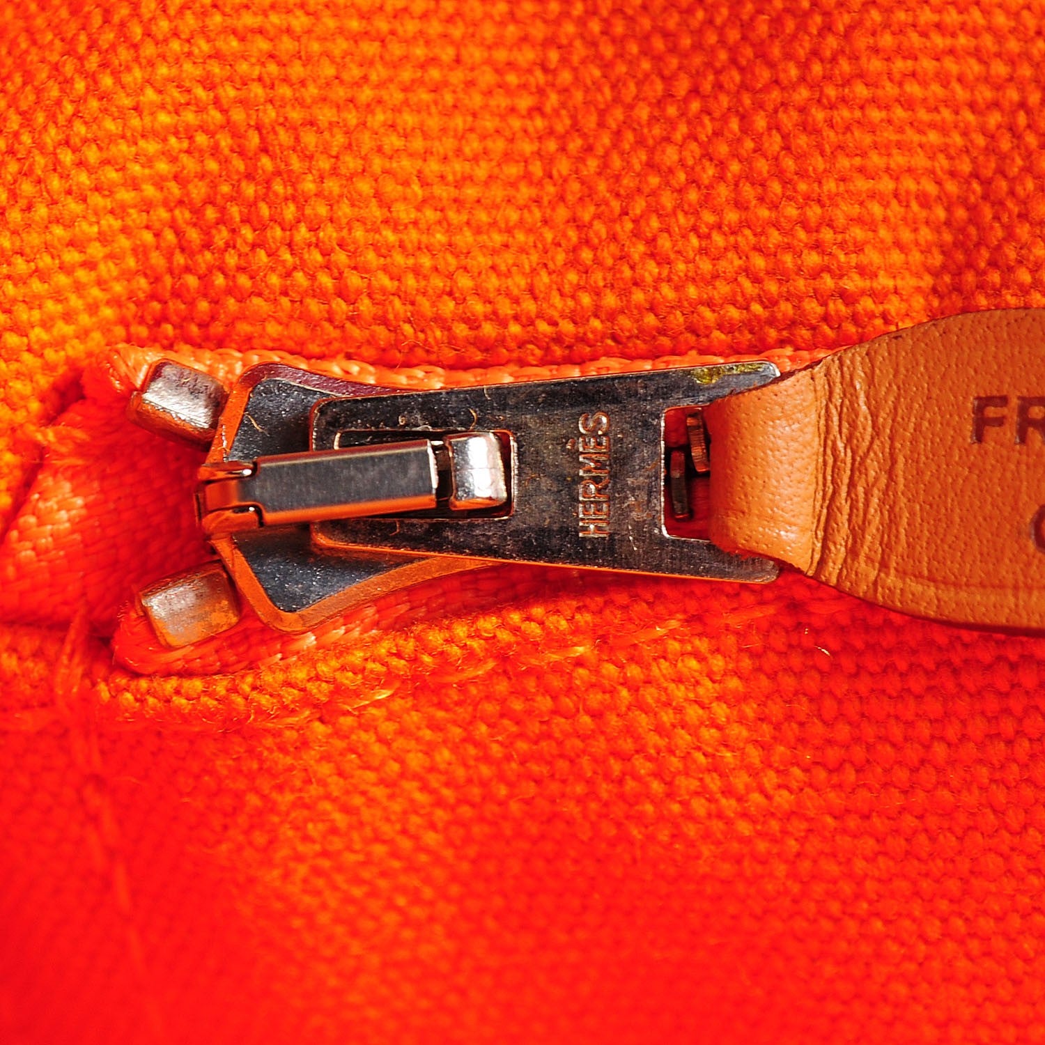 Hermes Toile Fourre Tout MM Orange 8 of 15