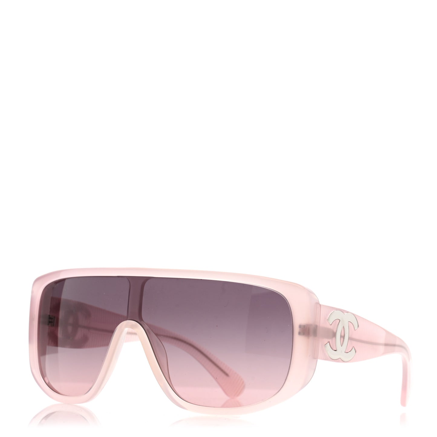Acetate Shield Sunglasses 5495 Light Pink
