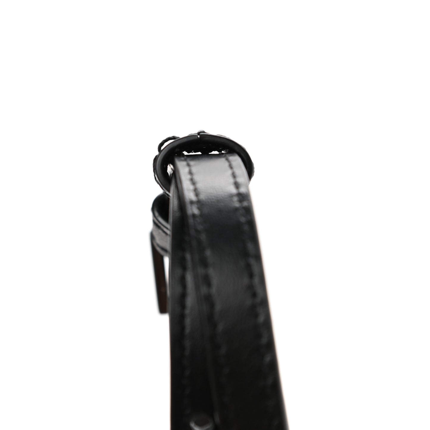 Calfskin Y Quilted Monogram Toy Loulou Crossbody Bag Black