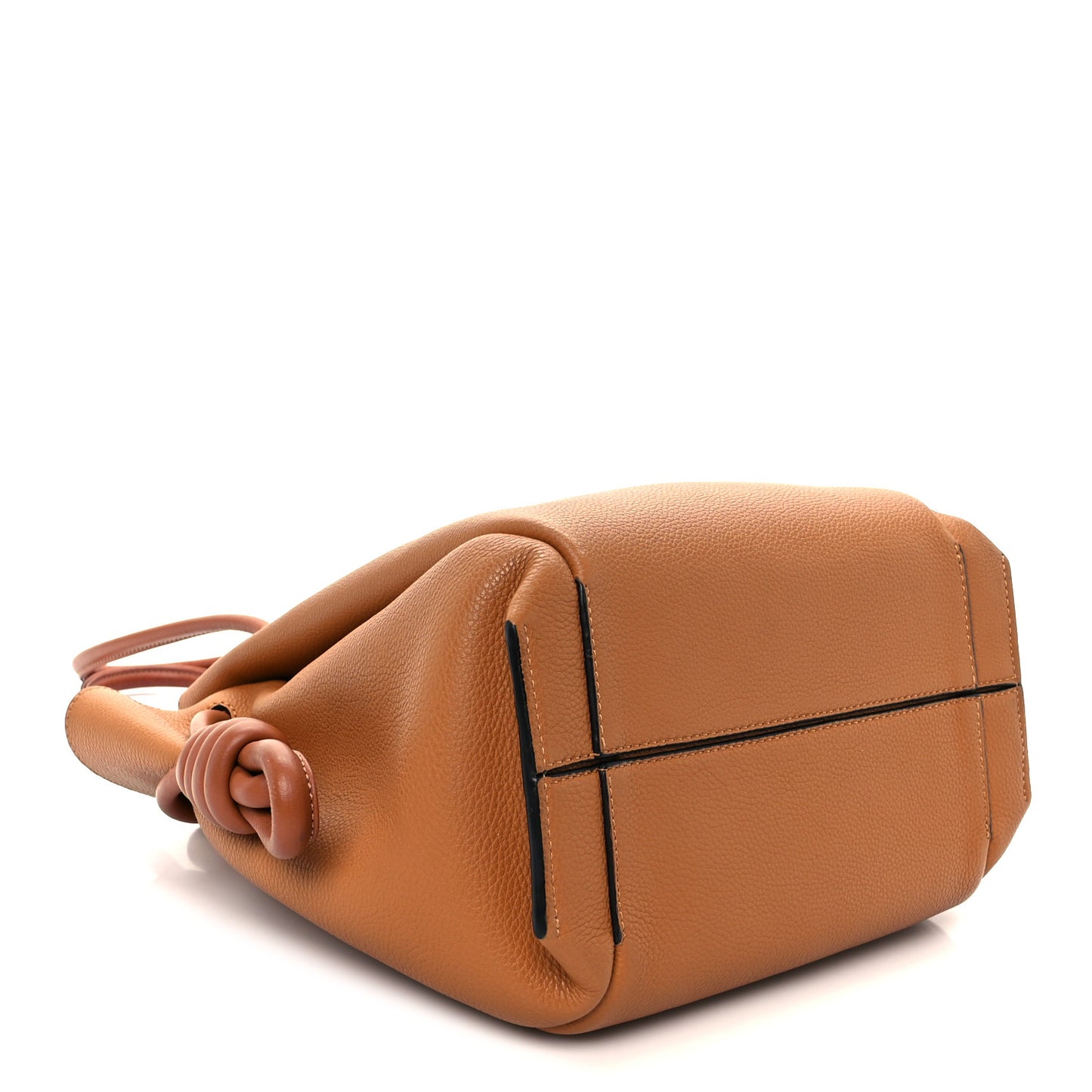 Calfskin Small Flamenco Knot Bag Caramel