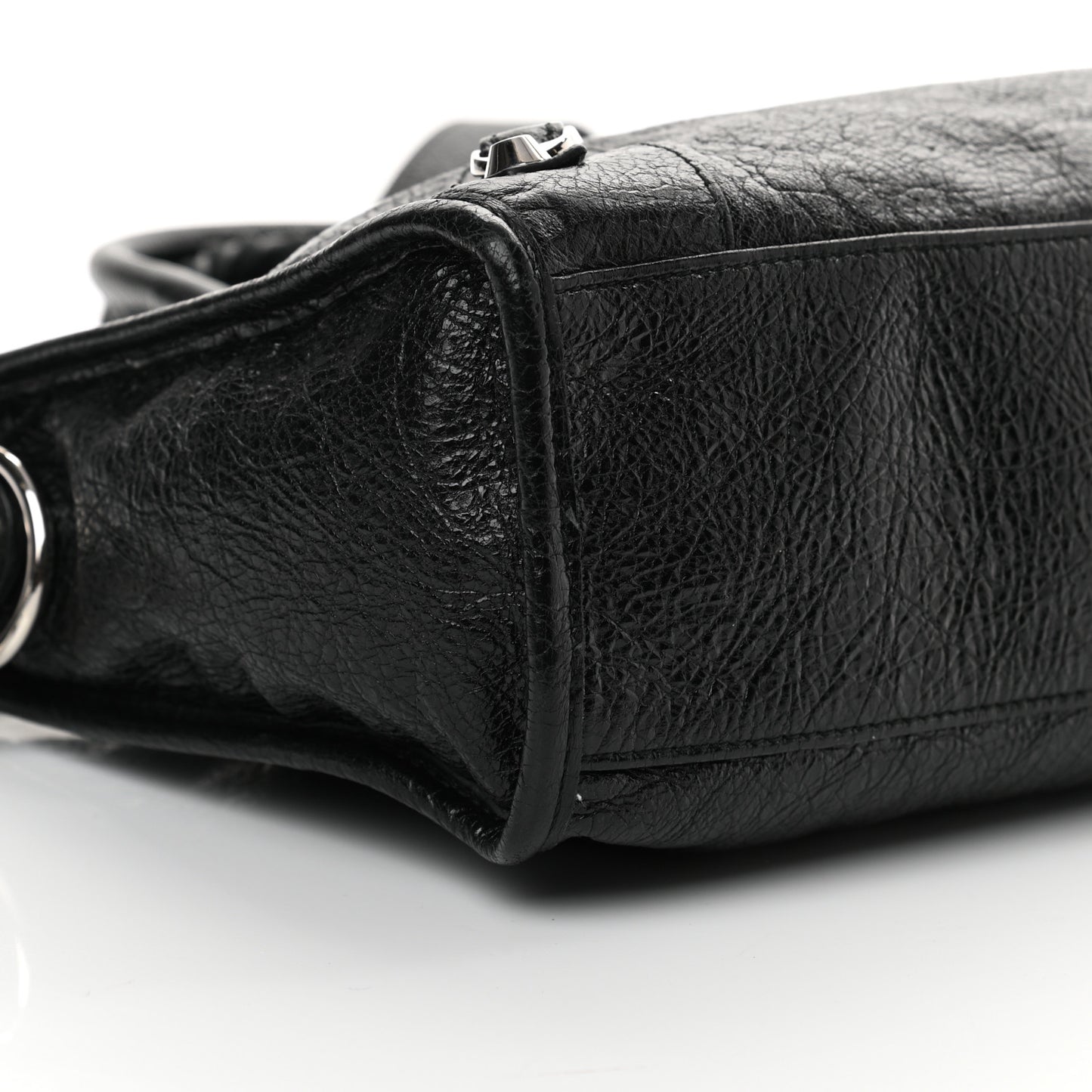 Agneau Classic Silver Hardware S City Black