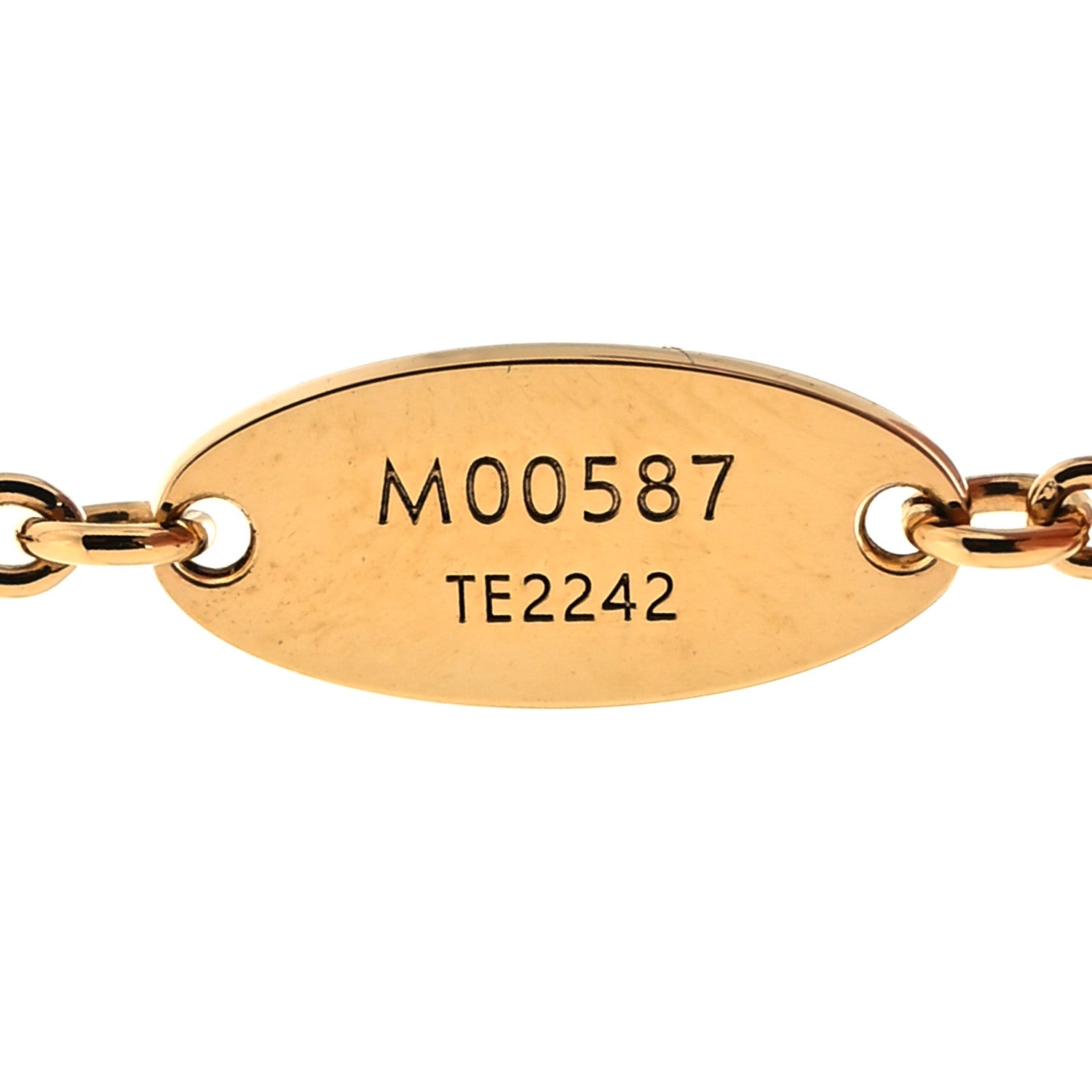 Louis Vuitton Metal Crystal LV Iconic Bracelet Gold 6 of 6