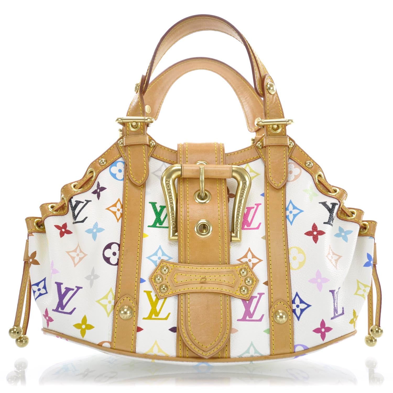 Louis Vuitton Monogram Multicolor Theda GM White 1 of 9