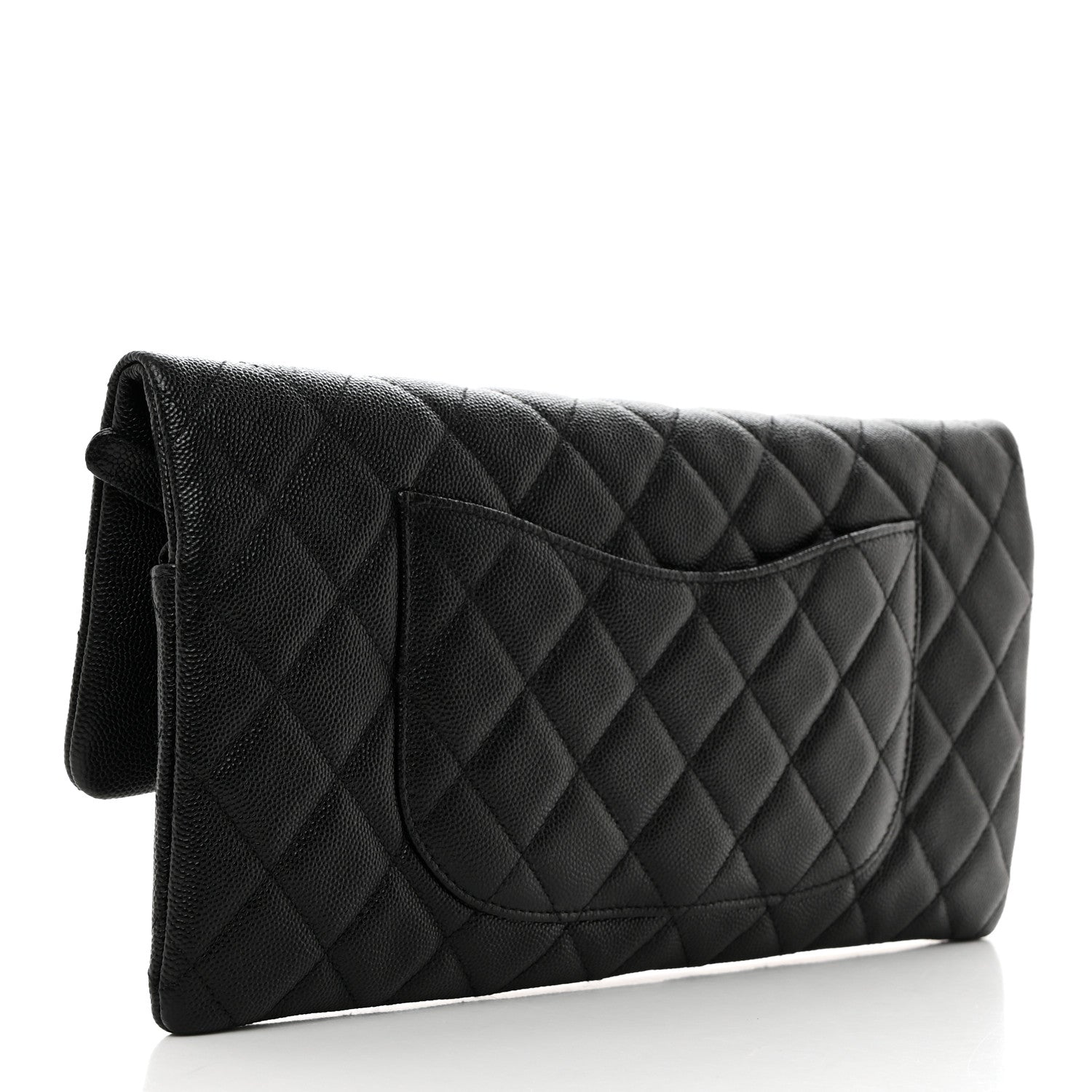 Chanel Caviar Quilted Flap Clutch Black 3 of 7
