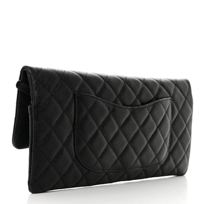 Chanel Caviar Quilted Flap Clutch Black 3 of 7