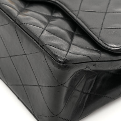 Chanel Lambskin Quilted Medium Double Flap Black 16 of 18