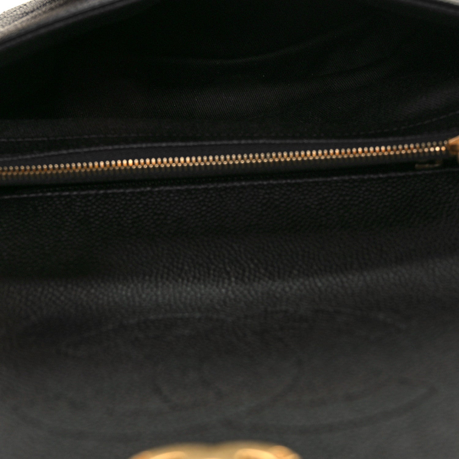 Chanel Grained Calfskin Small Stitched Flap Black 5 of 10