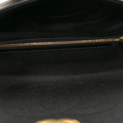 Chanel Grained Calfskin Small Stitched Flap Black 5 of 10