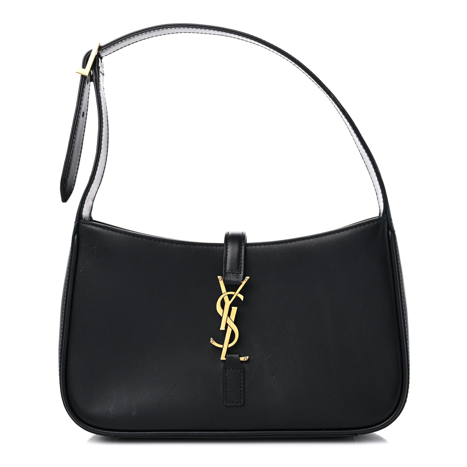 Saint Laurent Smooth Calfskin Le 5 A 7 Hobo Black 1 of 13