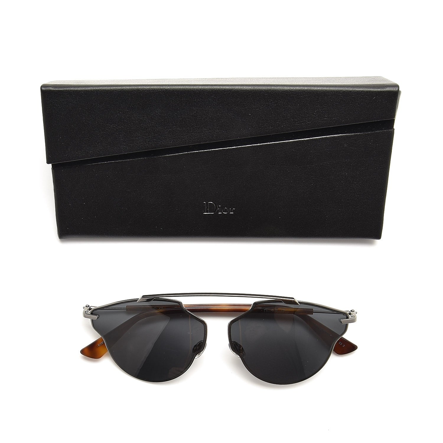 Christian Dior So Real Pop Sunglasses Dark Ruthenium Grey Havana 9 of 9