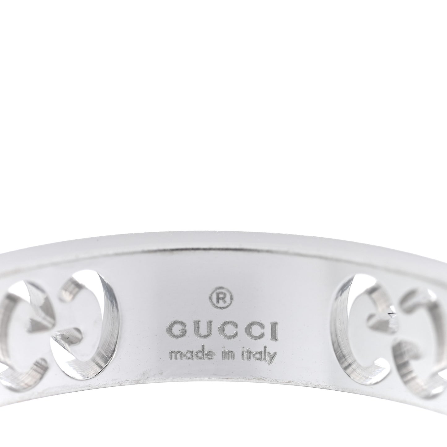 18K White Gold Diamond Icon Stardust Band Ring 61 9.5