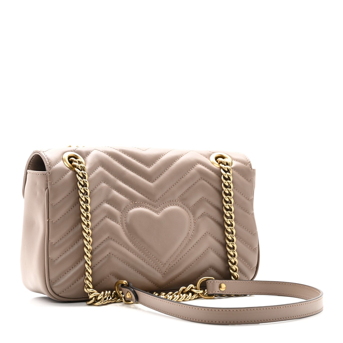 Calfskin Matelasse Small GG Marmont Shoulder Bag Porcelain Rose