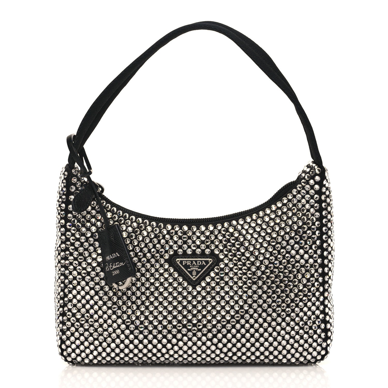 Prada Satin Crystal Mini Re-Edition 2000 Bag Cristal 1 of 10