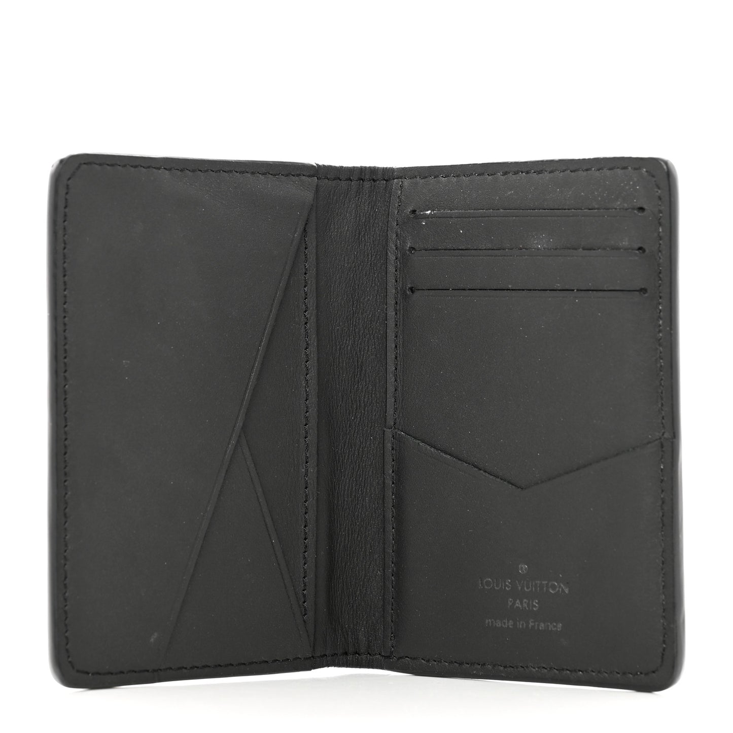 Calfskin Monogram Shadow Pocket Organizer Black