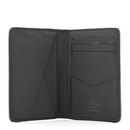 Louis Vuitton Calfskin Monogram Shadow Pocket Organizer Black 4 of 7
