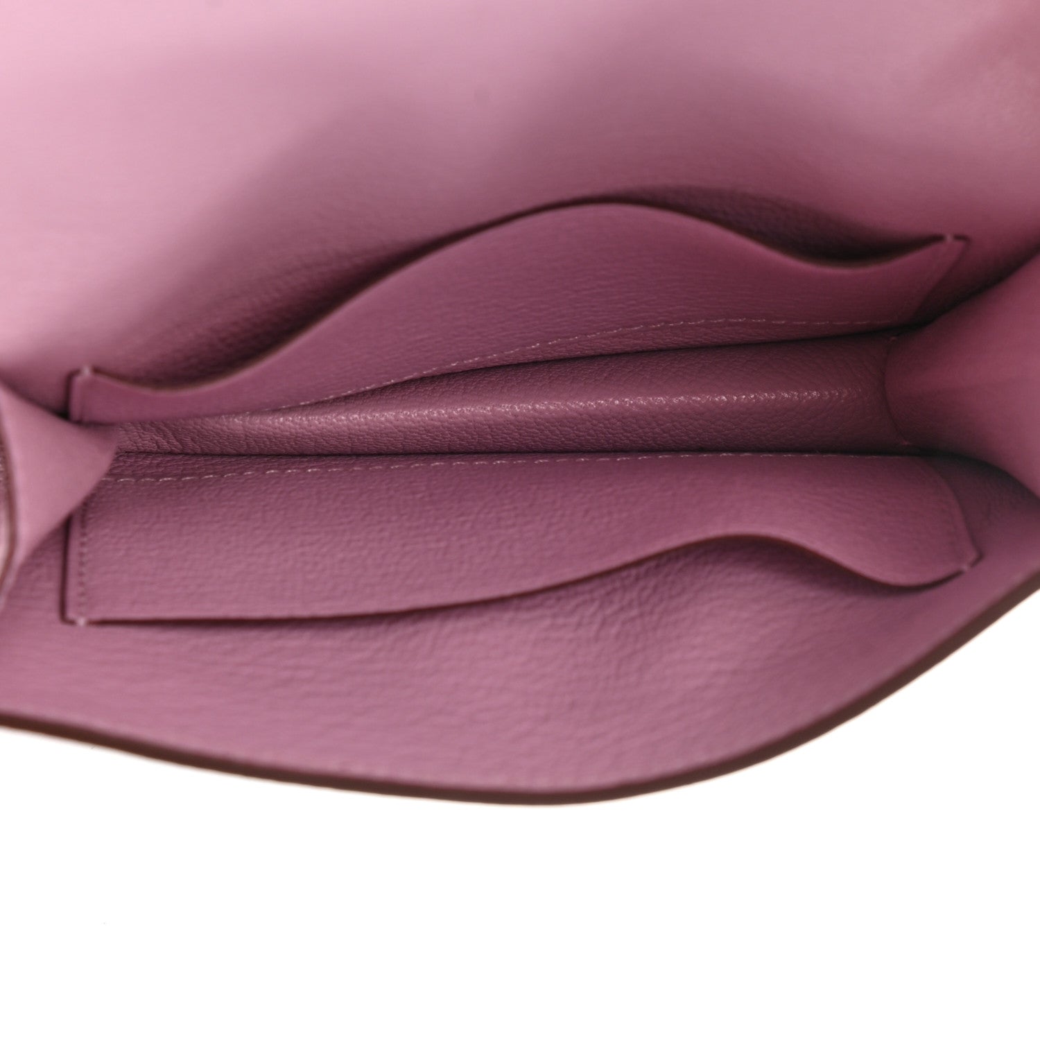 Hermes Chevre Mysore Roulis Slim Wallet Mauve Sylvestre 6 of 10