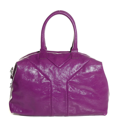 Saint Laurent Textured Patent Medium Easy Sac 1 of 8