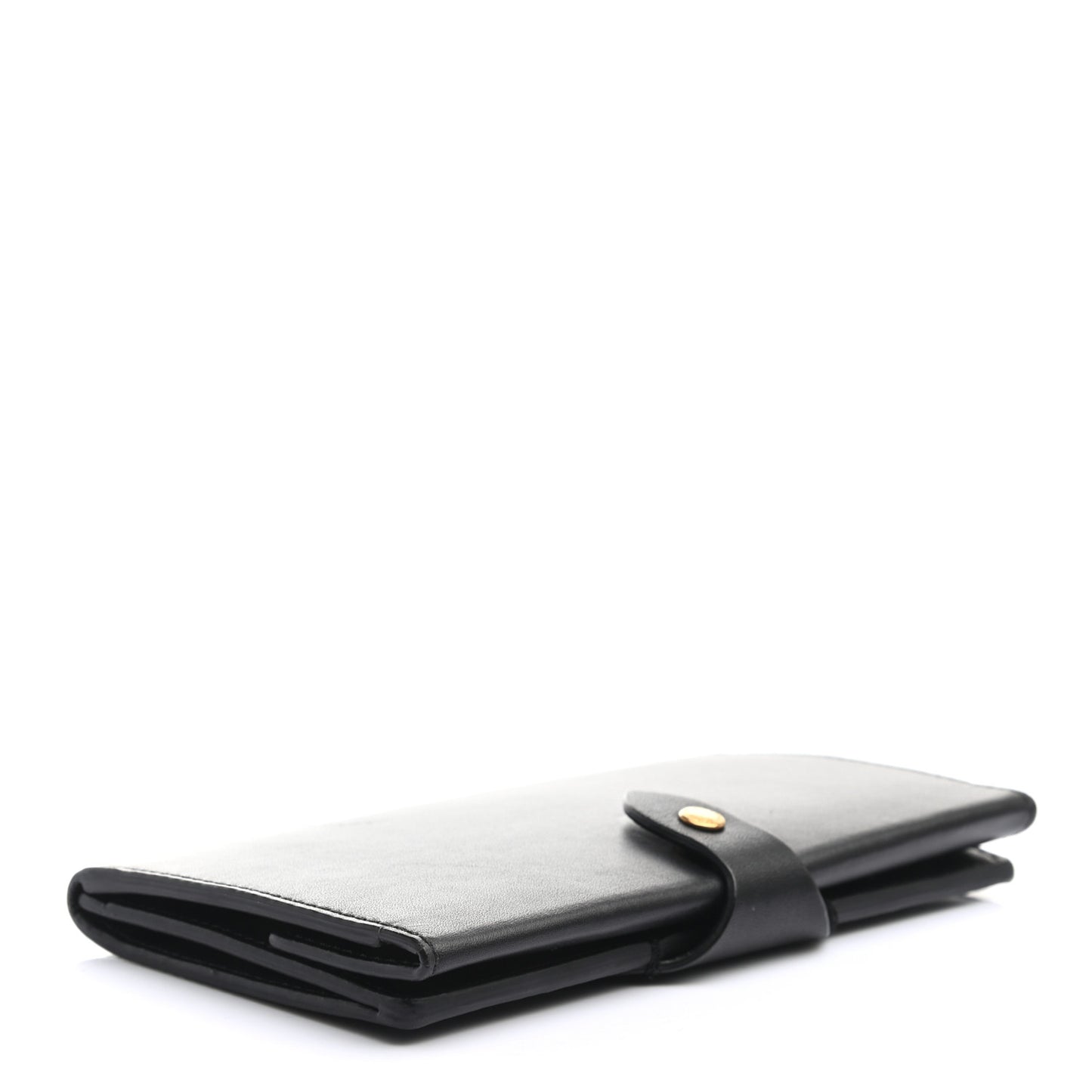 Calfskin Harlow Long Wallet Black