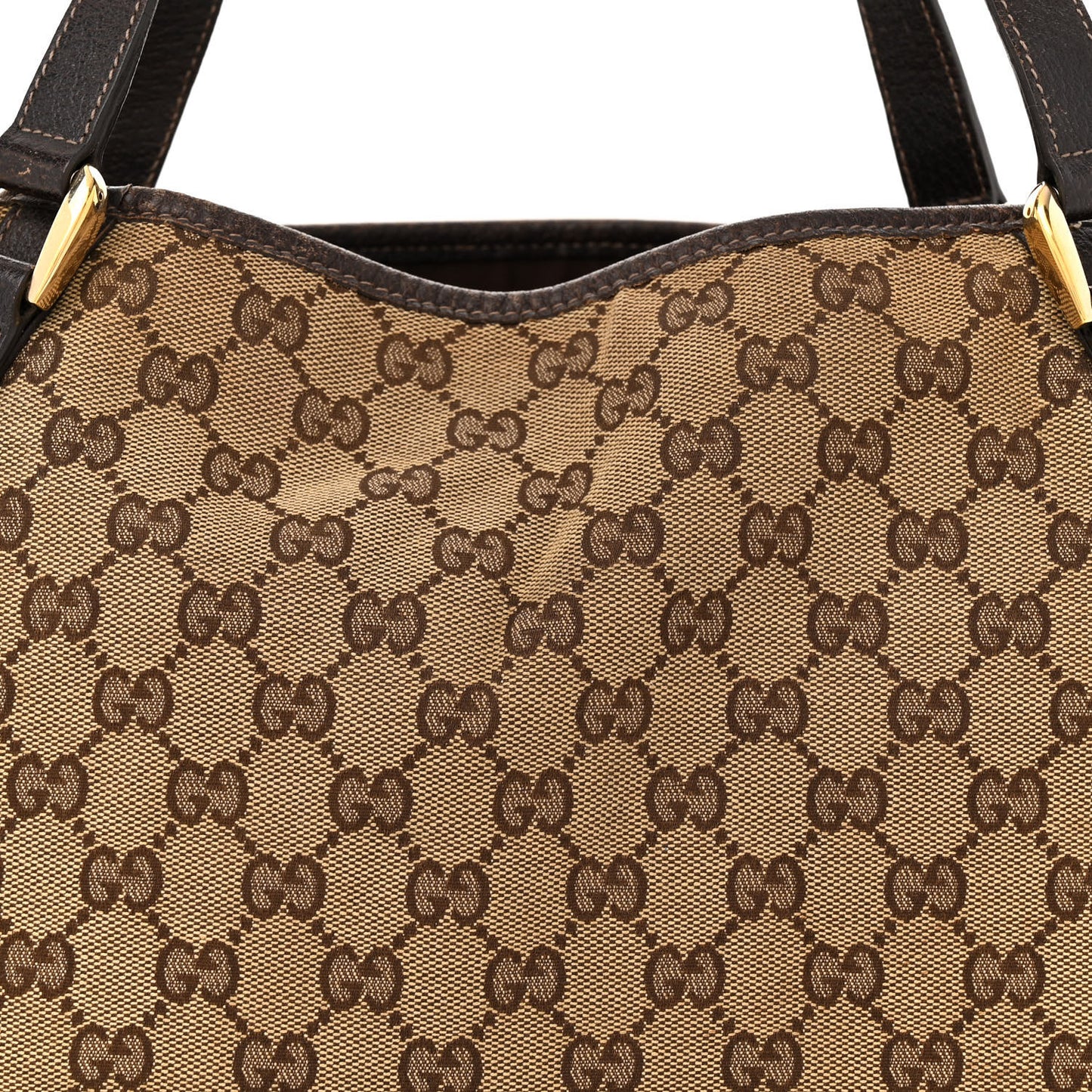 Monogram Medium Abbey Shoulder Bag Dark Brown