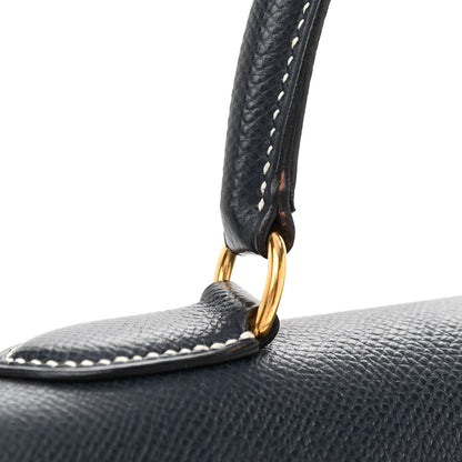 Hermes Courchevel Kelly Sellier 28 Bleu Marine 11 of 11