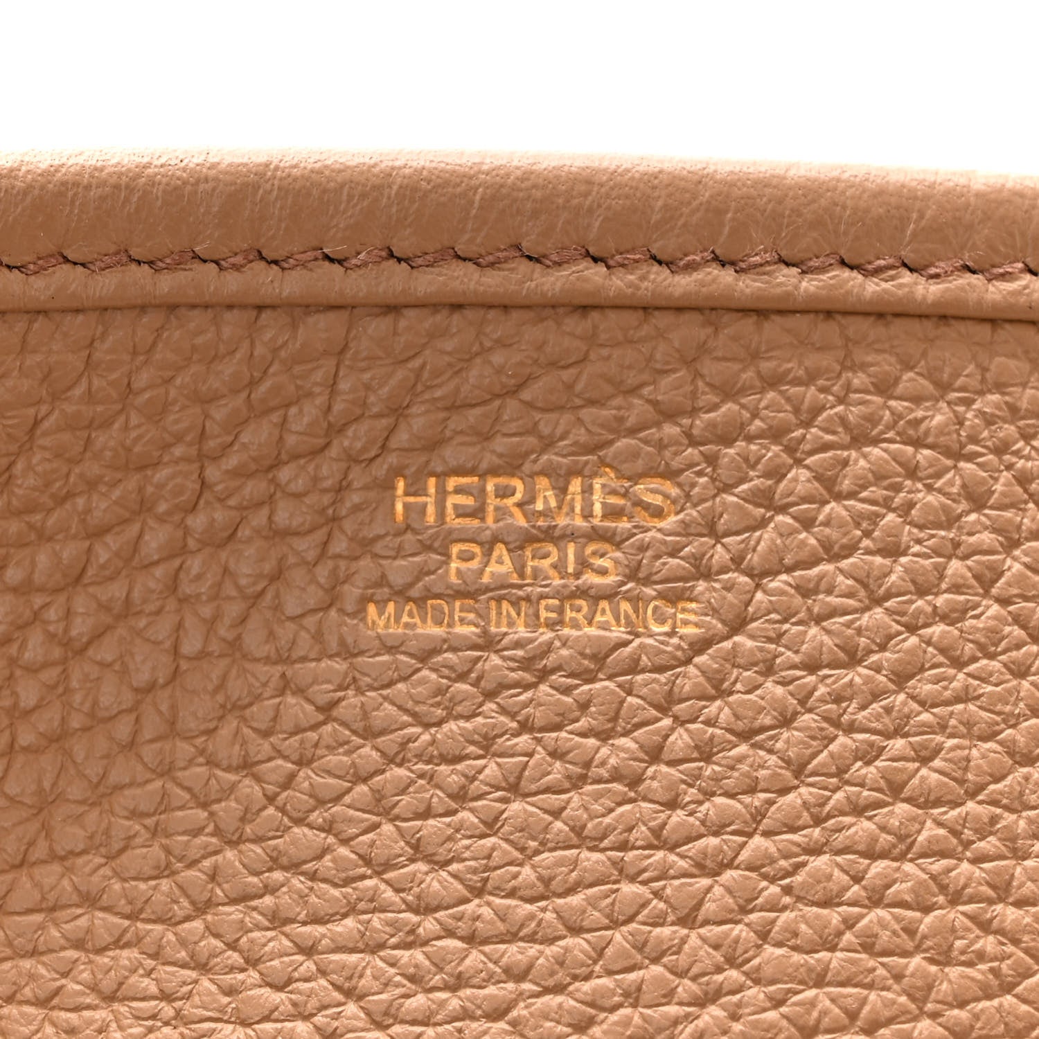 Hermes Taurillon Clemence Evelyne II GM Tabac Camel 6 of 11